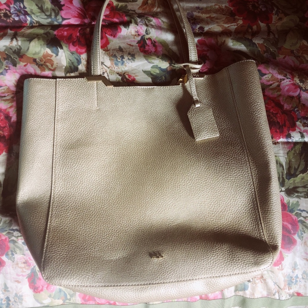 Ralph Lauren gold tote purse